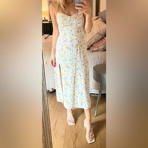 A&F Floral Slit Dress